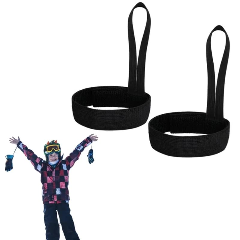 Cinturini da polso elastici per guanti da sci e snowboard Guanto da sci regolabile Piombo per uomo e donna Guanto da sci sportivo Cinturino di sicurezza