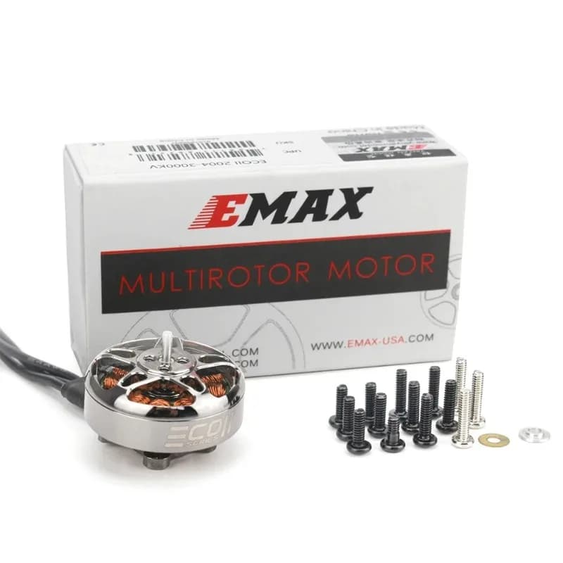 Emax ECO II Serie 2004 1600KV 2000KV 2400KV 3000KV 3-6S Lipo Motore Brushless 3mm Albero Cuscinetto per RC FPV Racing Drone