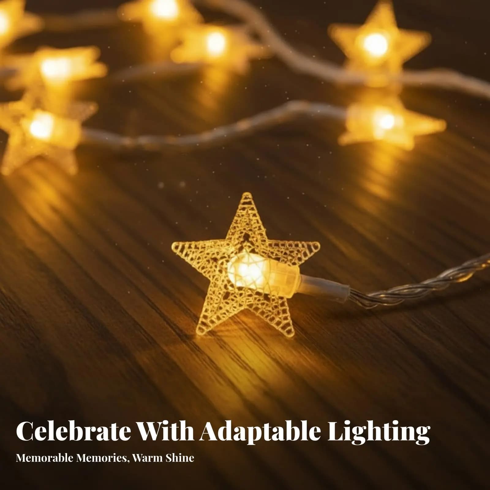 Luci fatate a LED ad energia solare, tenda da campeggio all'aperto, decorazione natalizia, multi-modalità, design casuale