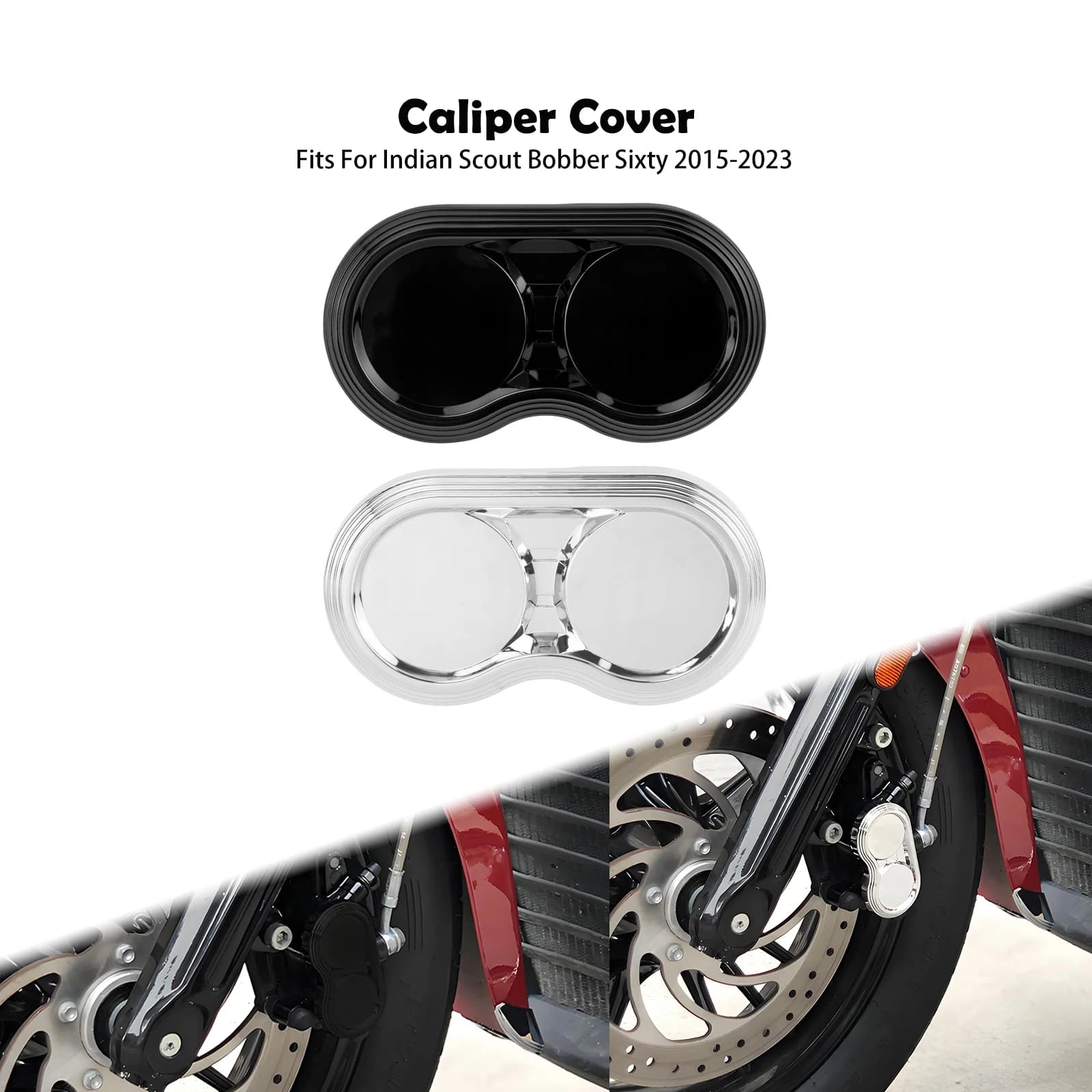 Copertura pinza freno moto, protezione pinza anteriore per Indian Scout Sixty Bobber 2015-2022 2023, tappo antipolvere freno in plastica