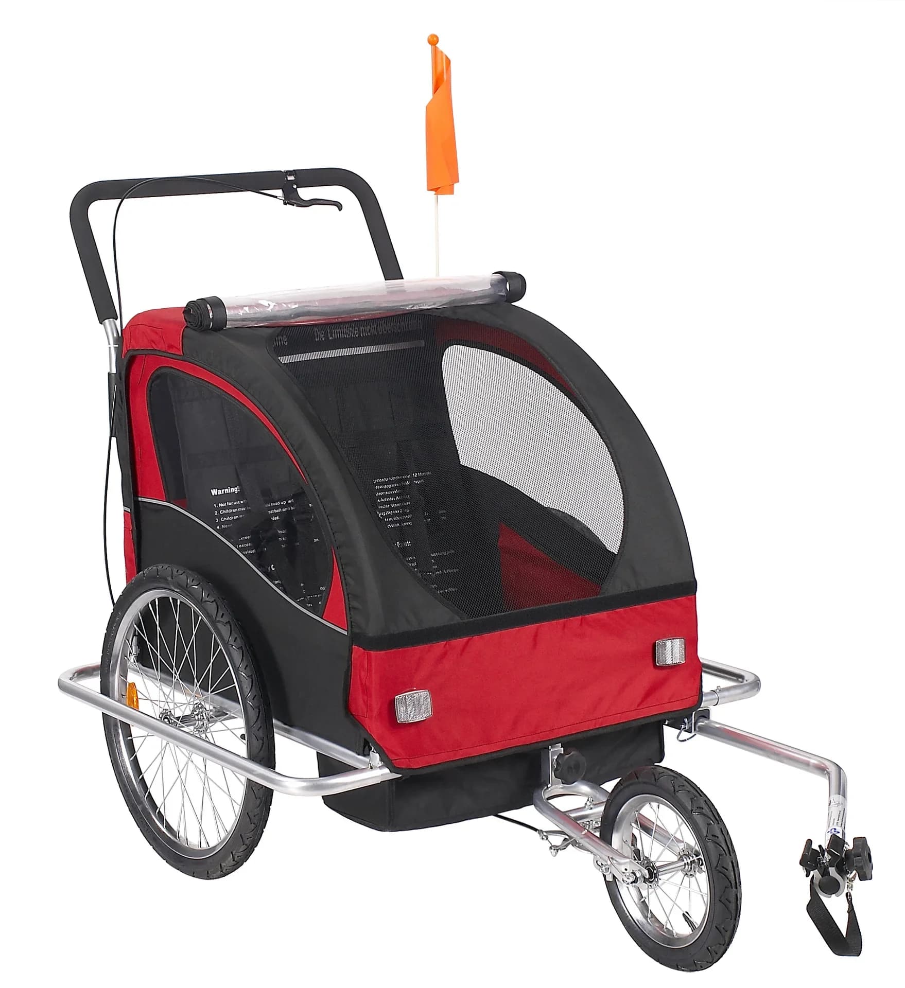 Rimorchio per bicicletta pieghevole per esterni da viaggio per bici da bambino personalizzato Rimorchio per bicicletta per portabici per animali domestici per bambini