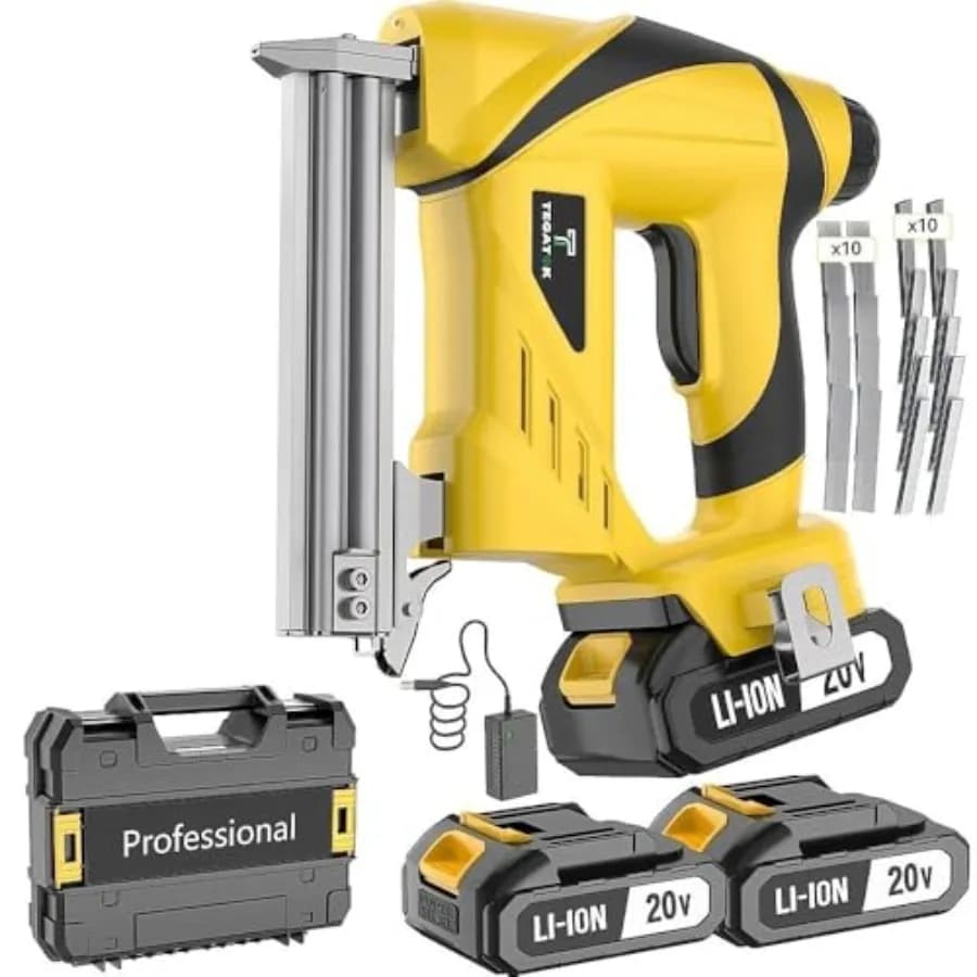 Chiodatrice e Graffatrice a Batteria 2-in-1 da 20V per Decorazioni Domestiche, Design Leggero e Senza Fili