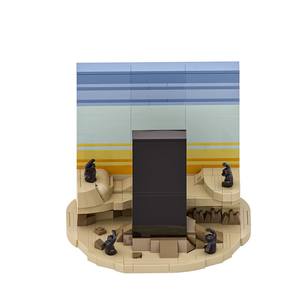 MOC 2001: Un Spazio Odyssey Cartolina Modello Building Blocks Film Alieno Meteorite Scena Design Arte Illustrazione Mattone Giocattolo Regalo