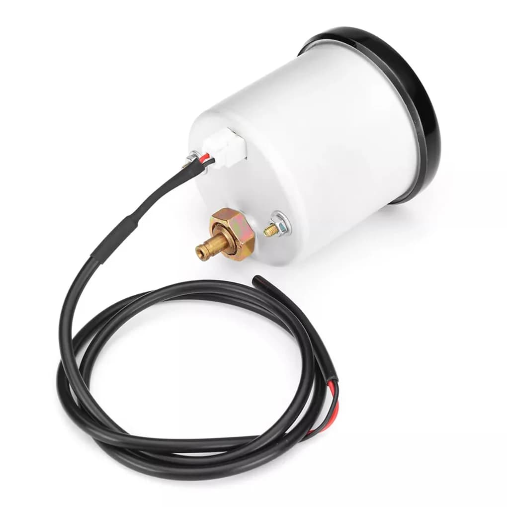 Misuratore di pressione del vuoto del manometro turbo boost per auto universale da 52 mm -1~2 Bar 12V Misuratore boost meccanico automatico Display a 7 colori a LED