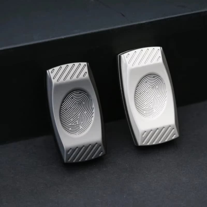 Cursore tattile magnetico per impronte digitali EDC Fidget Slider Metallo Fidget Toy Strumento ADHD Giocattoli per alleviare l'ansia per adulti Rotatore della punta delle dita