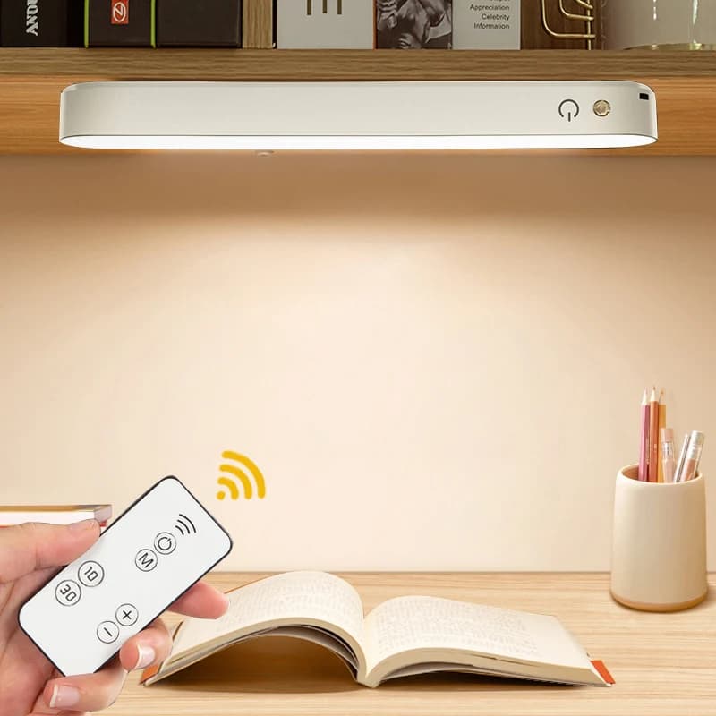 Lampada da tavolo a luce LED pop Lampada da scrivania USB Lampada da lettura per studio Luce notturna magnetica da comodino per camera da letto con telecomando