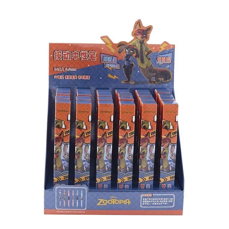 Disney Zootopia 2 Animazione Cartoon Studente carino Penna neutra Creativo Studio personalizzato Cancelleria Fare clic su penna Regalo all'ingrosso