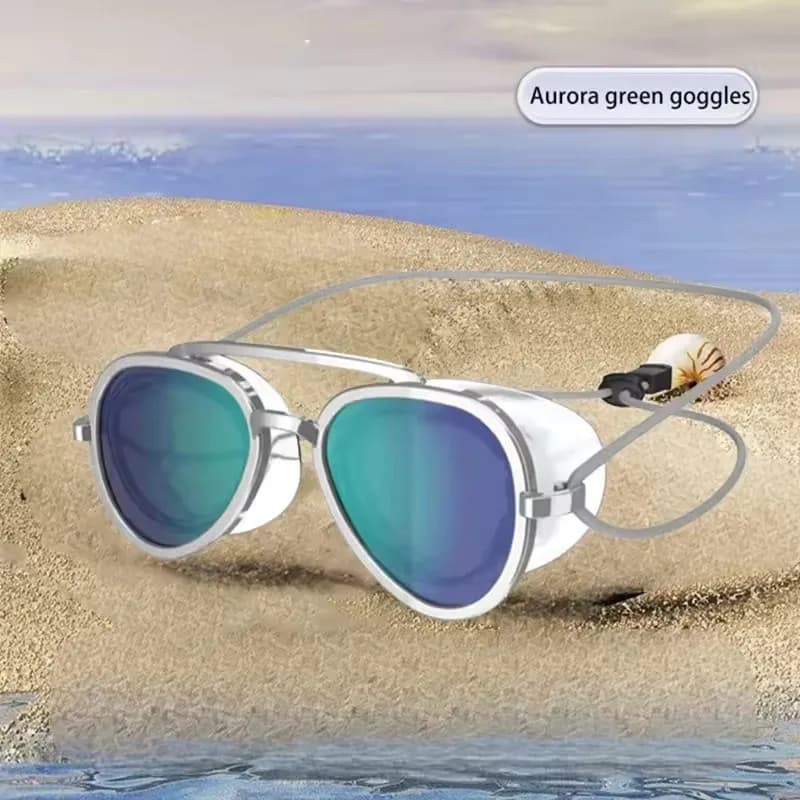 Full View Anti Fog Swim Goggl Professional Full Angle Anti Fog Swimming Goggles Swimming Goggles Men Women Retro Goggles New