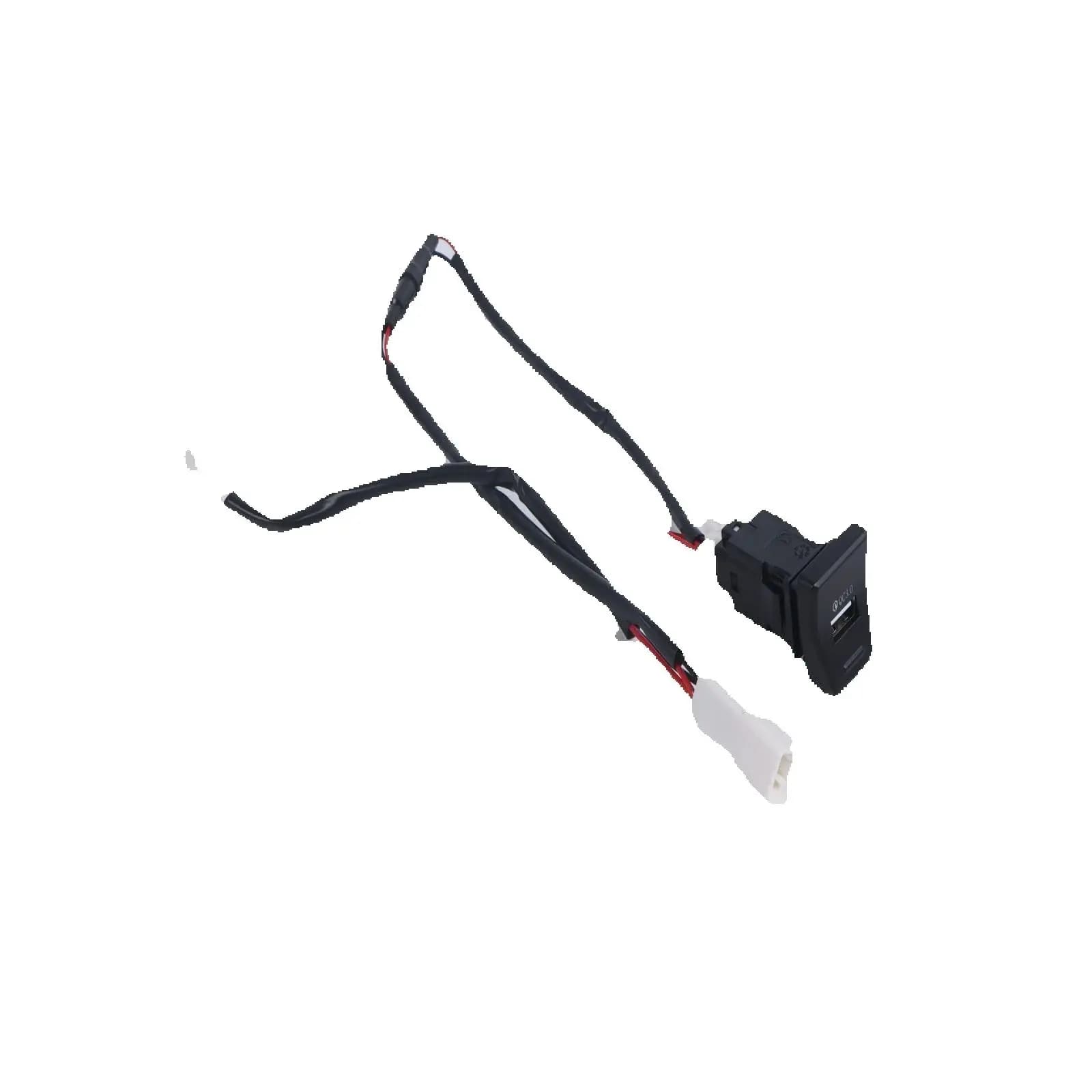 Adattatore per caricabatterie rapido USB Hub QC 3.0 PER Toyota RAV4 2020-2022 Console centrale LED