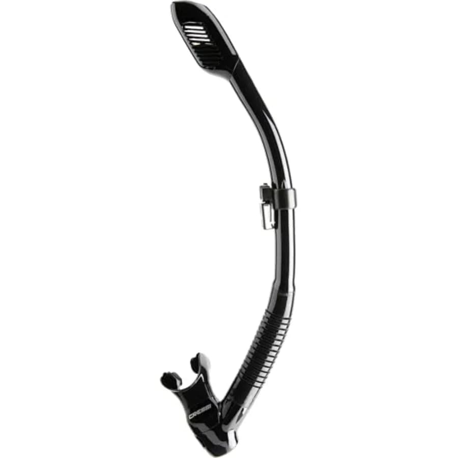 Adult Diving Dry Snorkel with Splash Guard and Top Valve - Supernova Dry: Designed in Italy