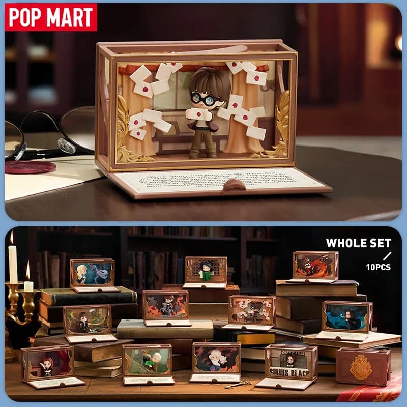 POP MART Harry Potter: Serie Biografica di Hogwarts - Set di Scene Originali, Mystery Box, Blind Box, Guess Bag, Giocattoli, Bambole, Decorazioni da Scrivania Carine