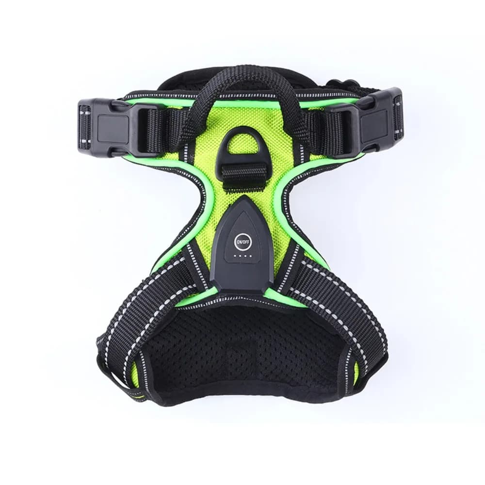 Imbracatura per cani a LED illuminata durevole, regolabile, ricaricabile, luminosa, per animali domestici, morbida, lampeggiante, per cani, gilet luminoso, gatti, animali domestici