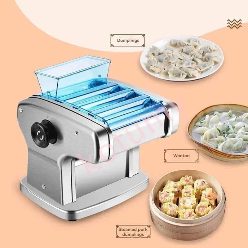 Macchina per pasta automatica a 4 lame, impastatrice elettrica, mixer da cucina, pressa per pasta per uso domestico familiare.