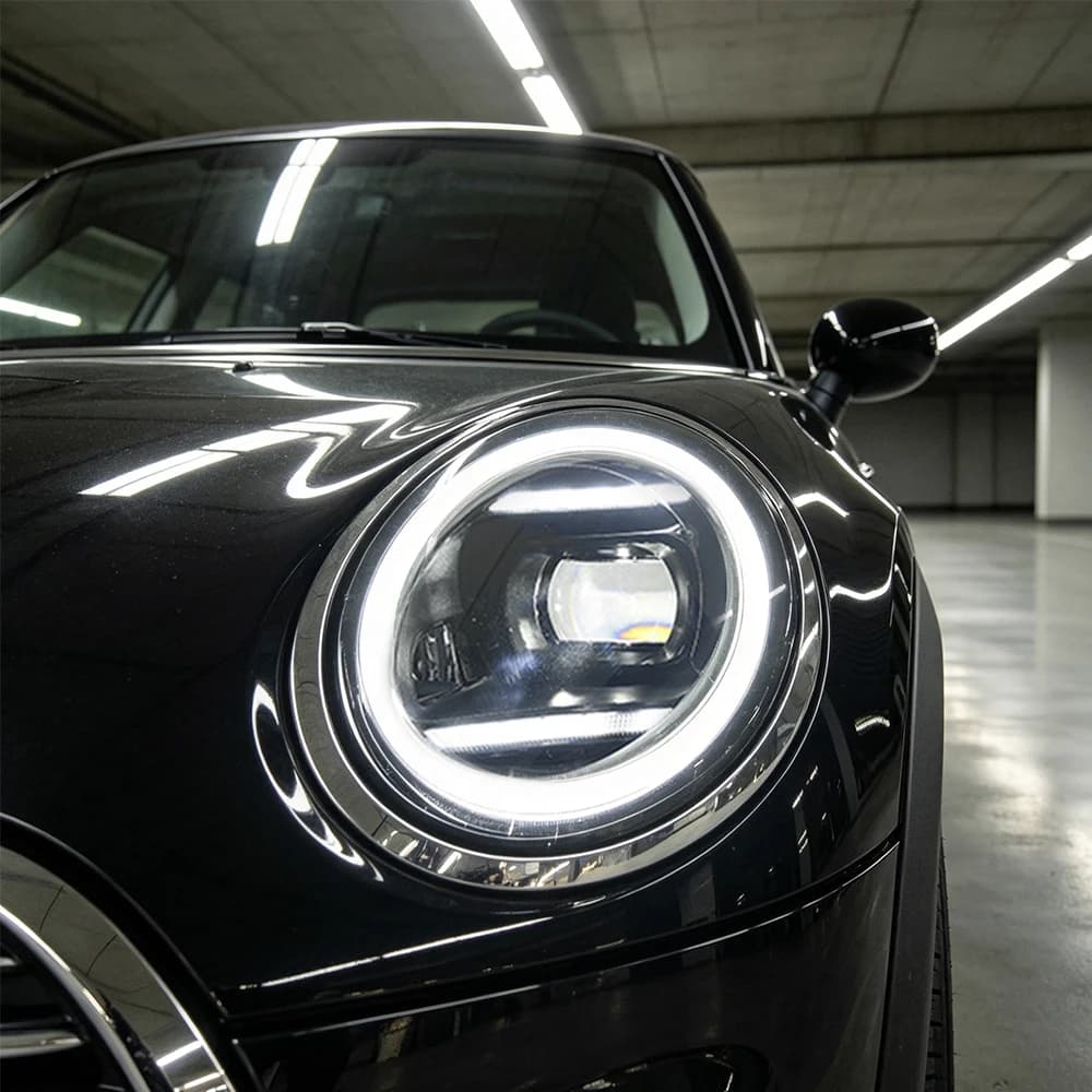LED Headlight Assembly For BMW MINI F55 F56 F57 2014‑2021 Upgrade Projector Lens Sequential Turn Signal DRL Plug & Play