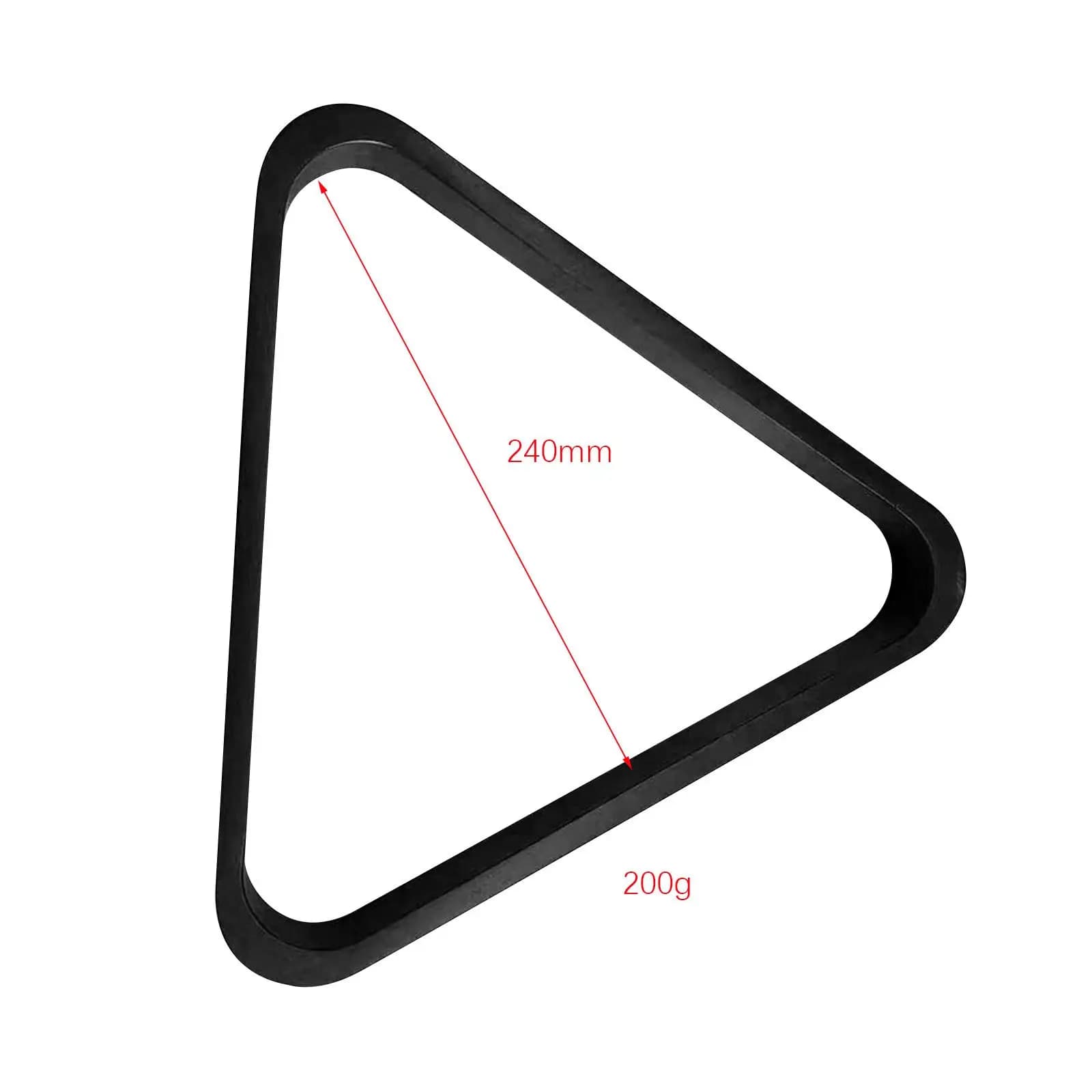 Supporto Triangolare in Legno per Palle da Biliardo da 2 Pollici, Porta Palle Portatile, Accessori per Feste, Dimensioni Regolamentari, Forniture per Stecche, Uso Interno ed Esterno