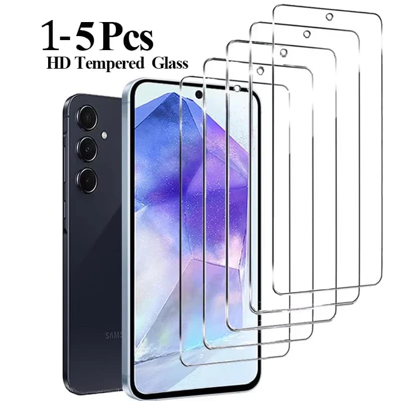 HD Glass Film for Samsung S23 S26 A55 A35 A54 S25 Tempered Glass for Samsung S24 S22 screen protector Galaxy S24 Ultra S23 FE glass samsung a55