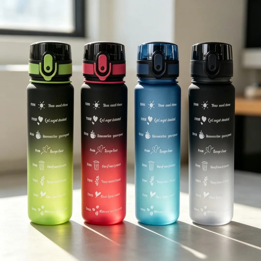 650ML Water Bottle Portable Sport Water Bottle Pretty Drink Bottle Leakproof Gym Water Bottle for Outdoor Travel Fitness Cycling