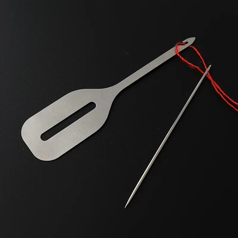 Set di 4 Infilatori Rapidi in Acciaio Inox per Macchine da Ricamo, Accessori per Cucito Fai-da-Te, Strumento per Punto Croce