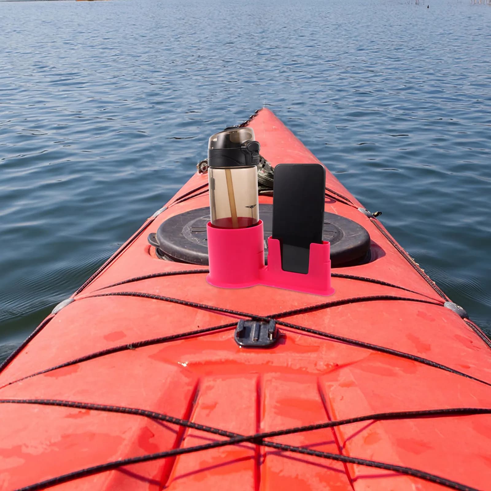 Supporto Impermeabile per Telefono e Portabicchieri per Kayak, Robusto e Regolabile, per Paddle Board, Barca, Tavola da Surf, Accessori Marini