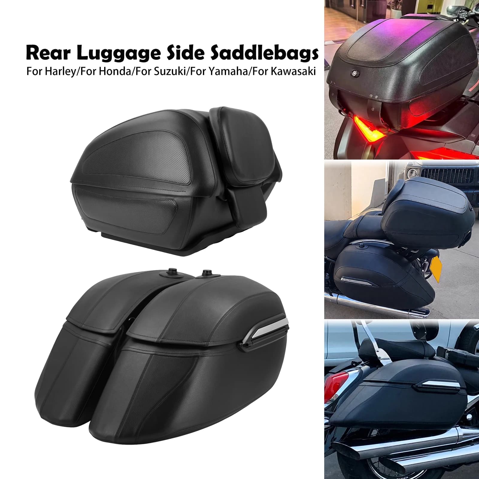Borse Laterali Posteriori per Moto, Bauletti e Valigie per Yamaha, Honda, BMW, Kawasaki, Suzuki, Harley