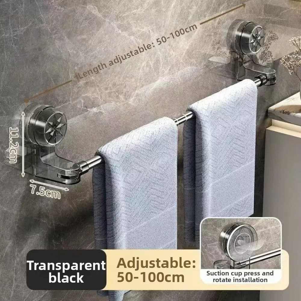 Regali Portasciugamani a ventosa Nessuna perforazione richiesta Cucina espandibile Portasciugamani da bagno in acciaio inossidabile