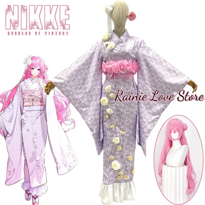 Gioco Dea della Vittoria: Nikke Dorothy Costume Cosplay Dorothy Kimono Dolce Ragazza Vestito Per Halloween Festa Adulto Donne Uomini