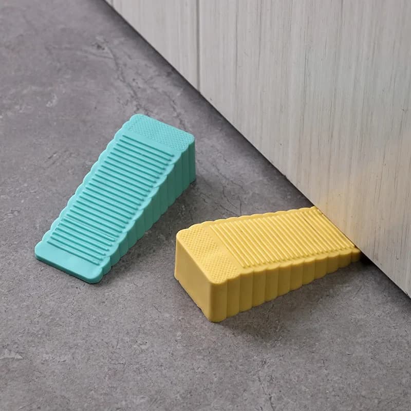 Fermaporta Antivento Senza Foratura, Fermaporta Creativo in Silicone, Cuneo di Sicurezza Domestico Anti-pizzicamento