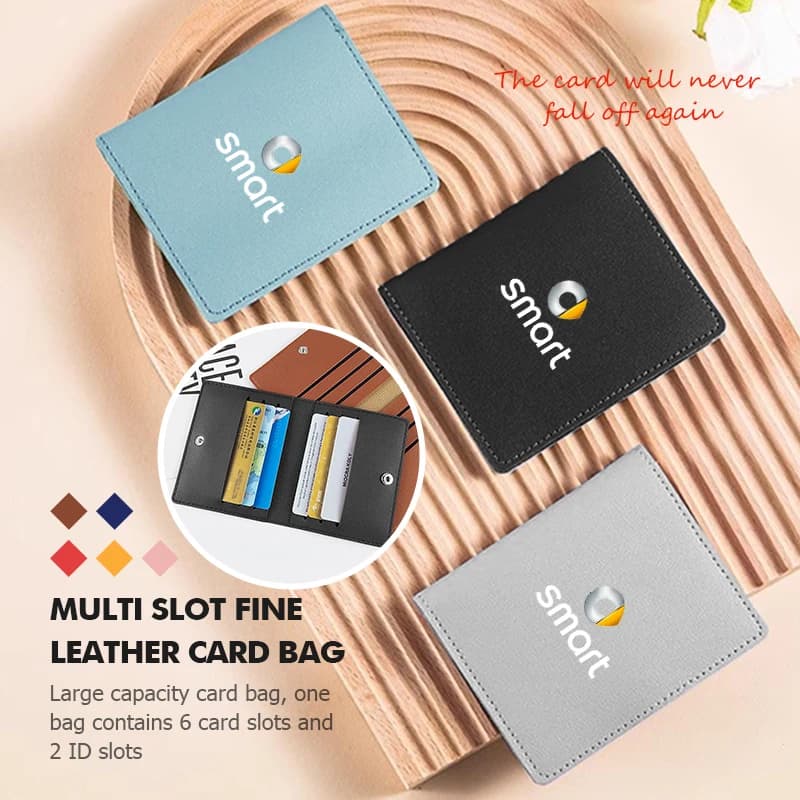 Women Men Passport Holder Bag Wallet Leather Documents Card Bag For Smart Fortwo 451 450 453 Forfour Cabrio Crossblade ROADSTER