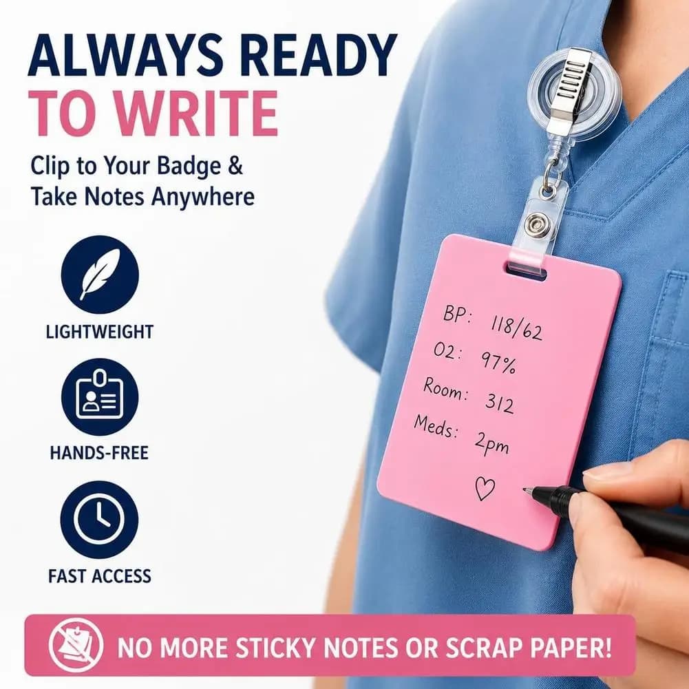 New Erasable Badge Sticky Notes Reusable Silicone Memo Board notebooks for School Office Washable Planner Notepad