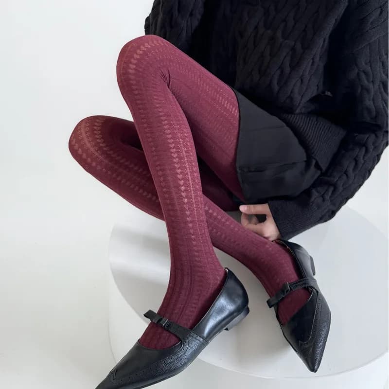 Talenza Calze da donna Collant sottili sexy Primavera Autunno Inverno Leggings Nuovo colore solido Retro Collant super elasticizzati Calze