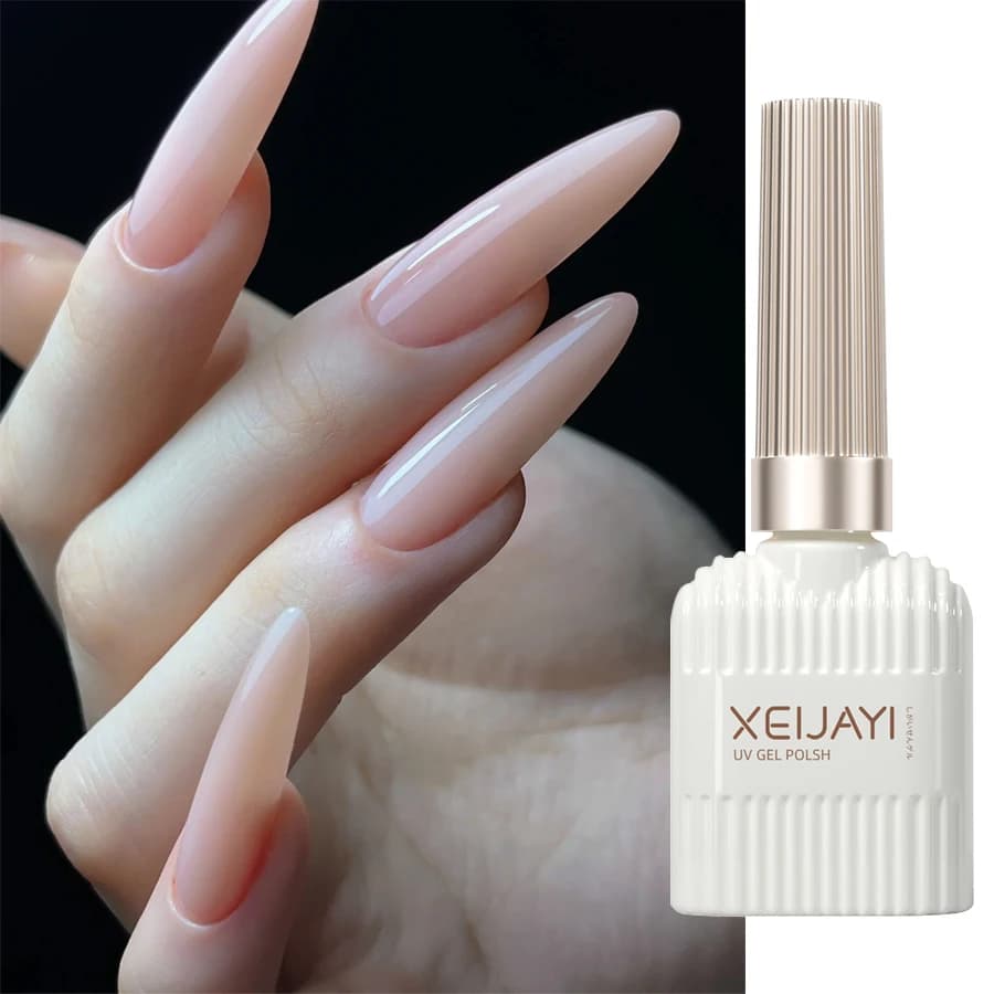XEIJAYI 15ml 1pc God Girl Nail Polish Gel Nude Pink Glitter Gel Varnish Soak Off UV/LED Gel Polish For Manicure Home Salon DIY