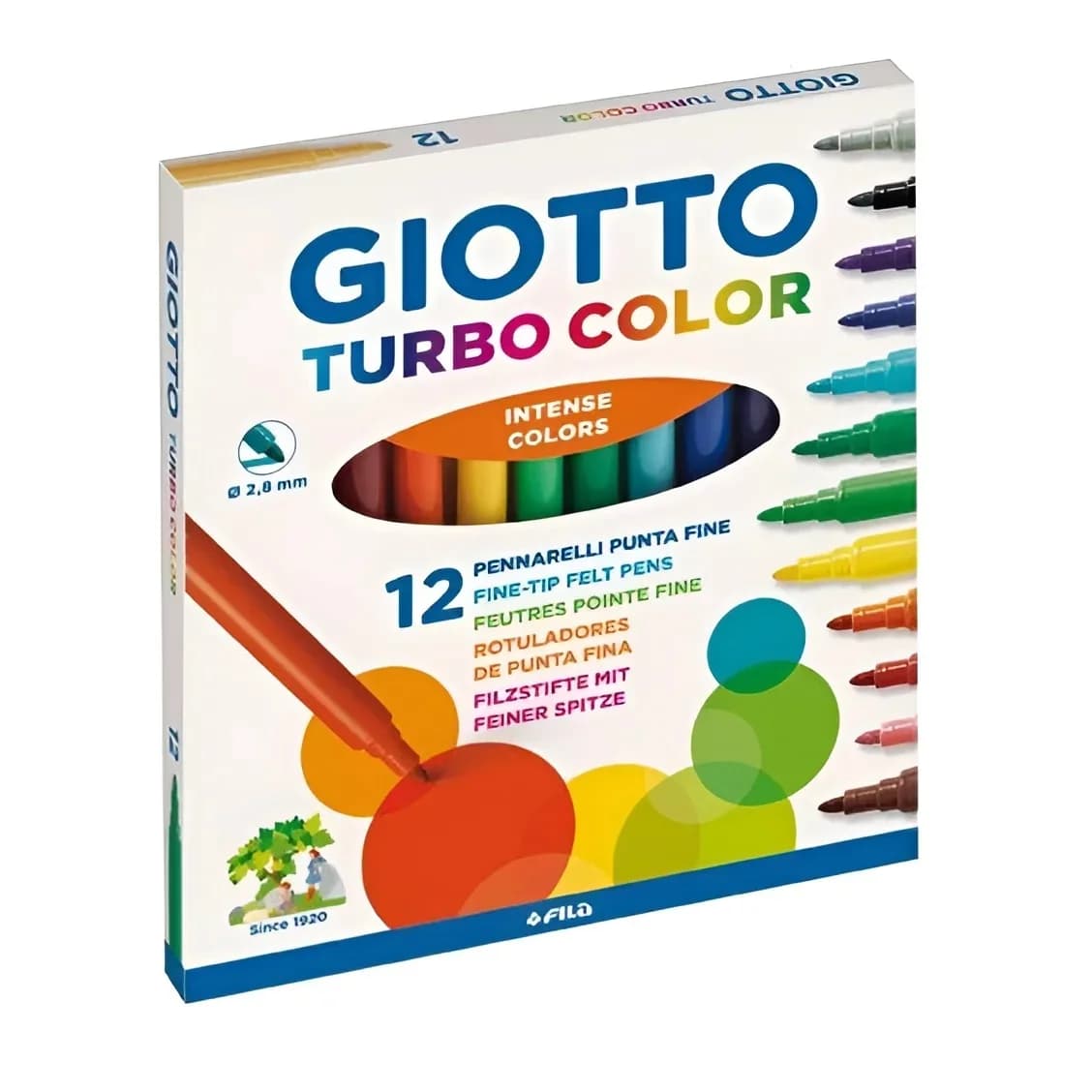 Fantasia 12 colori lavabili penna colorata pennarello per pittura set da disegno per artisti forniture d'arte per studenti evidenziano penne per acquerelli