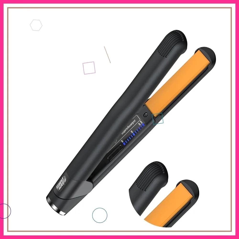 Piastra per Capelli in Ceramica da 1 Pollice con Vita-C, Stiracapelli N.1 per Donne, Ferro per Styling Silk Press a Doppio Voltaggio GP201
