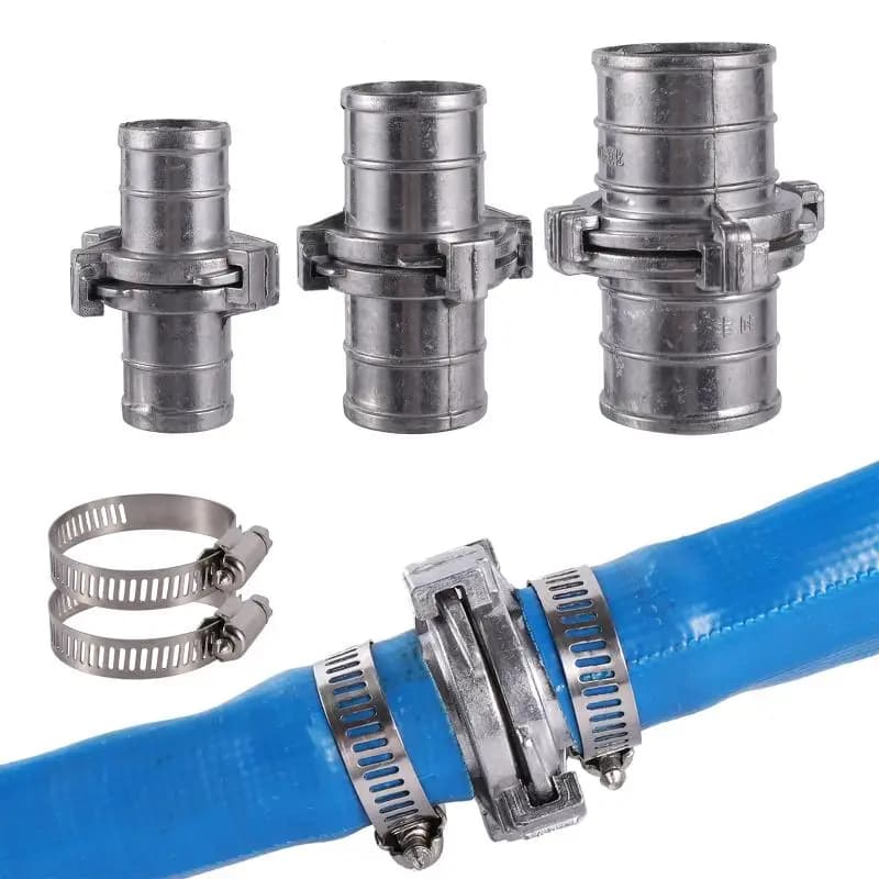 Fire Hose Connector High Strength Snap Coupling Quick Connect Hose Clamp for Outdoor Irrigation Gardening Use