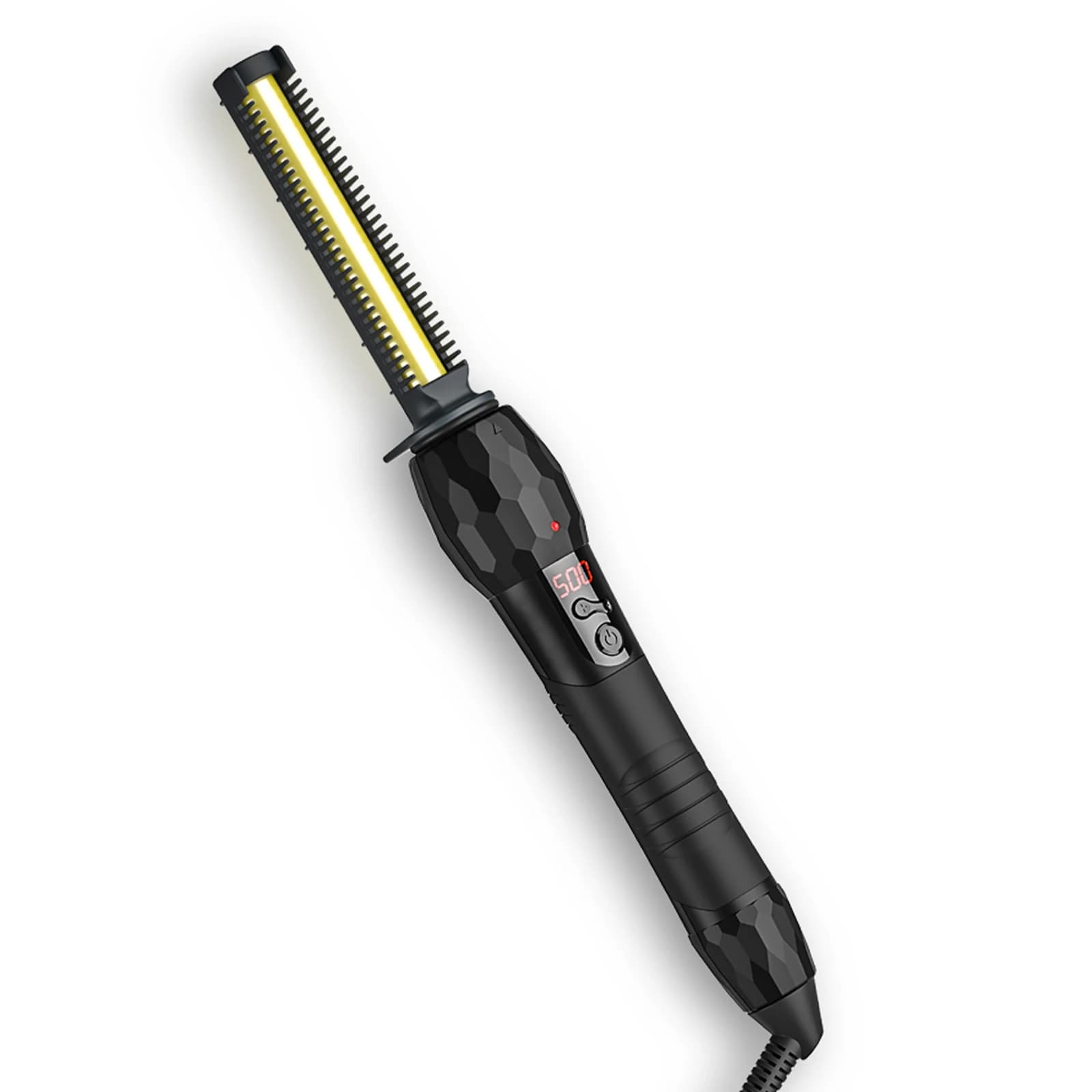 New500F Hot Straightening Hair Straightener, Ceramic Portable Curling Iron, Flat Iron Heating Brush, Electric Straightening Comb