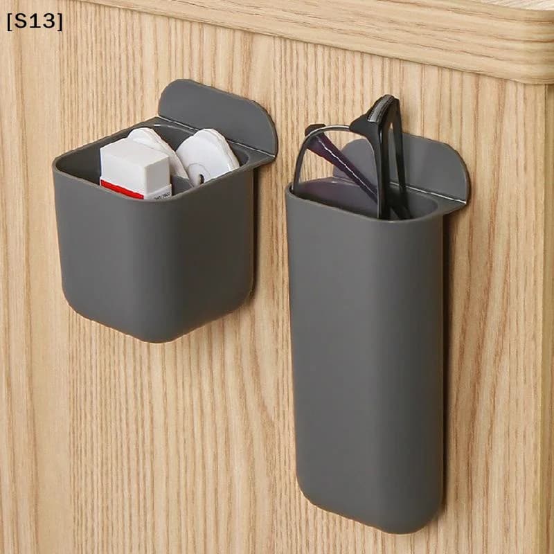 Set di 1 Portapenne da Scrivania con Clip, Contenitori per Matite Adesivi, Accessori per Ufficio, Organizzatore da Scrivania in Plastica PP [S13]
