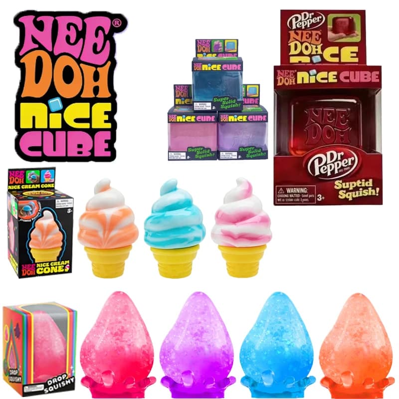 Nuovo modello Dr Pepper Nice Cube, giocattolo antistress a sorpresa, morbido cubo sensoriale da schiacciare per bambini e adulti, giocattolo sensoriale per alleviare l'ansia.