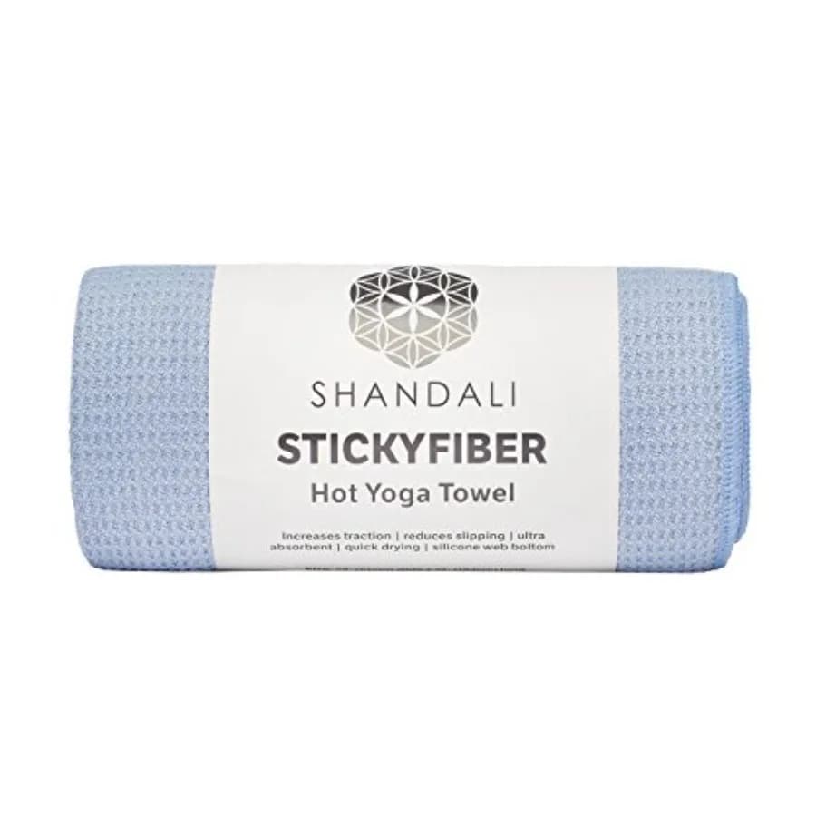 Hot Yoga Towel - Mat-Sized, Microfiber, Super Absorbent, Anti-Slip, Injury Free, 24" x 72" - Best Bikram Yoga Towel - Exercise,