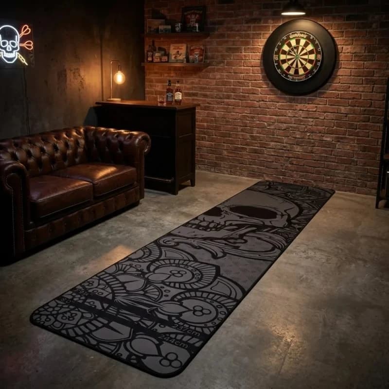 Tappetino da pavimento per freccette antiscivolo e resistente all'usura, tappeto protettivo per freccette per sala giochi, bar, tappeto decorativo per la casa