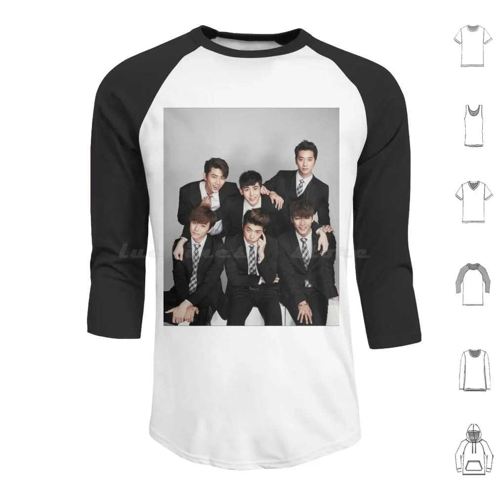 2pm-Giovane Foto Felpa con cappuccio in cotone a maniche lunghe 2pm 2pm Membro 2pm Gruppo 2pm Boy Band 2pm Coreano 2pm Kpop 2pm Fascia coreana