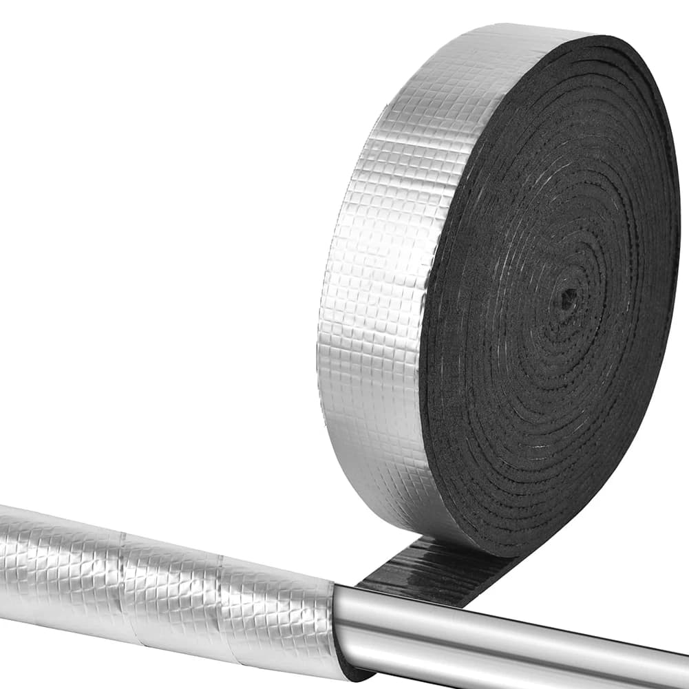 1 roll 10M insulating tape for pipes foam insulating tape for external pipes waterproof stop tape repair insulating strips for water pipes