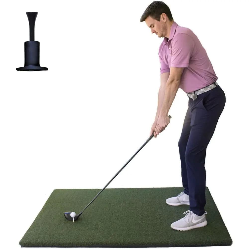 Tappetino da Golf 4x5' - Resistente, per Interni/Esterni, Simulazione Reale del Tee, Perfetto per l'Allenamento dello Swing