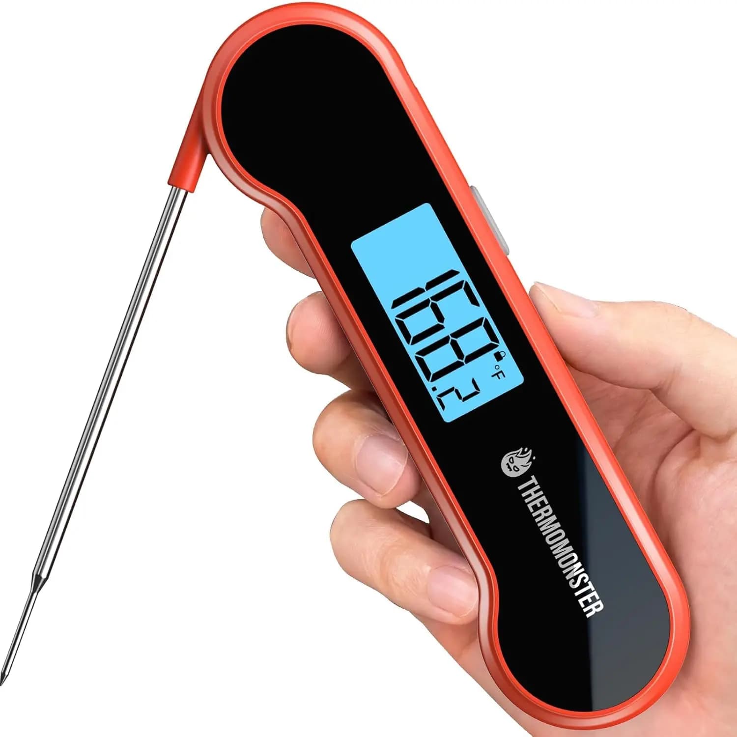 Digital Thermometer for Meat with Instant Reading in 0.5 Seconds and Accuracy of ±0,5 °F Precision Thermometer for Food, Kitchen Gadget, for Oven and Grid