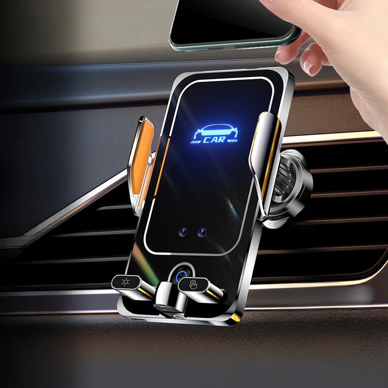 Caricabatterie Wireless per Auto da 66W supporto magnetico per Auto supporto per telefono per iPhone 14 13 12 per ricarica rapida a induzione a infrarossi Samsung