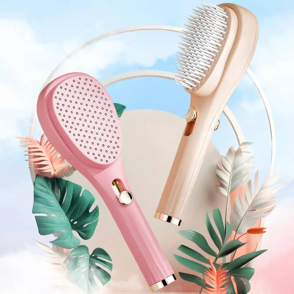 Spazzola per Capelli Retrattile a Doppia Faccia, Autopulente, Massaggiante per il Cuoio Capelluto, Antistatica, per Districare e Modellare i Capelli 97