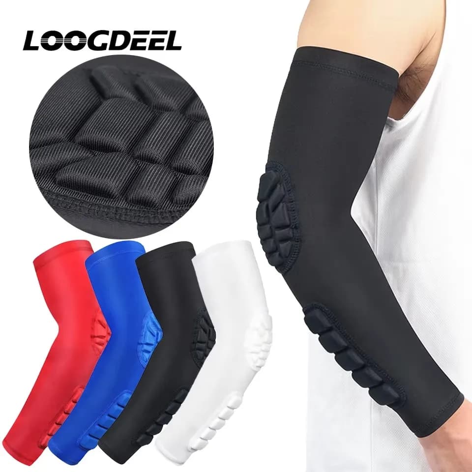 LOOGDEEL 1 Piece Protective for Sports Elbow, Protective Equipment for Basket and Cycling, Anti-shocked sleeve and Anti-fouling