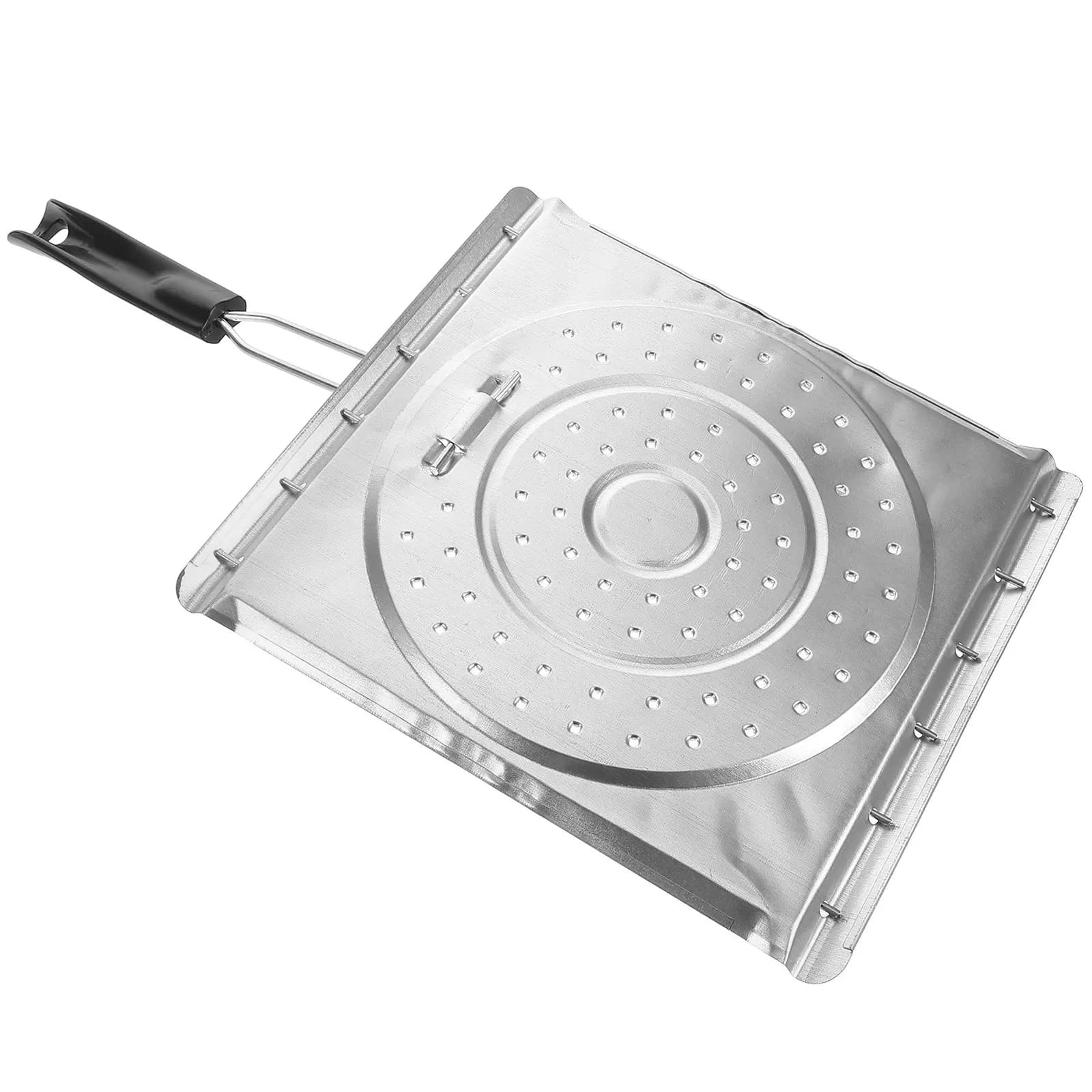 Griglia Dorante Croccante per Barbecue, Campeggio, Fornello a Gas, Teglia per Tortilla, Pane e Pesce