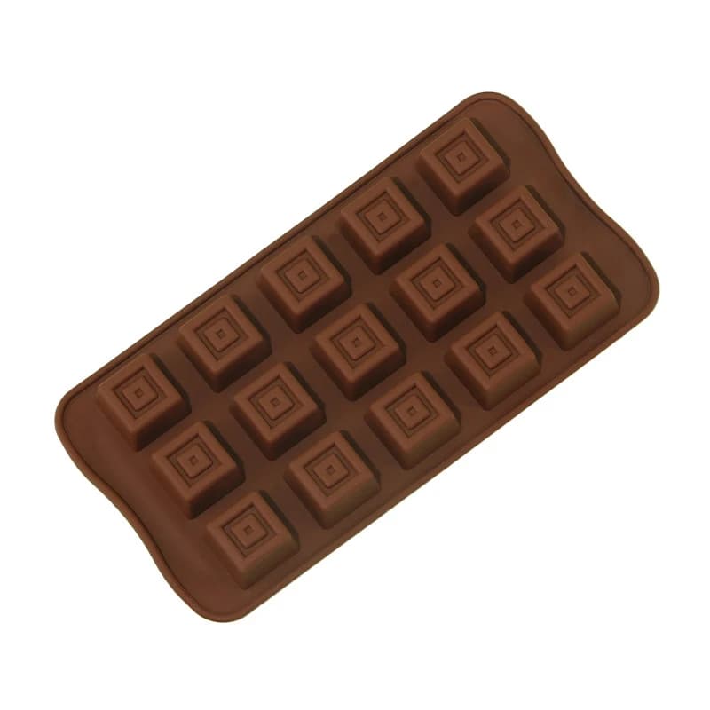 Stampo per cioccolato classico caramelle quadrate vassoio per cubetti di ghiaccio gommoso dolcetti bombe Keto pastelli cera si scioglie accessori da cucina articoli da forno