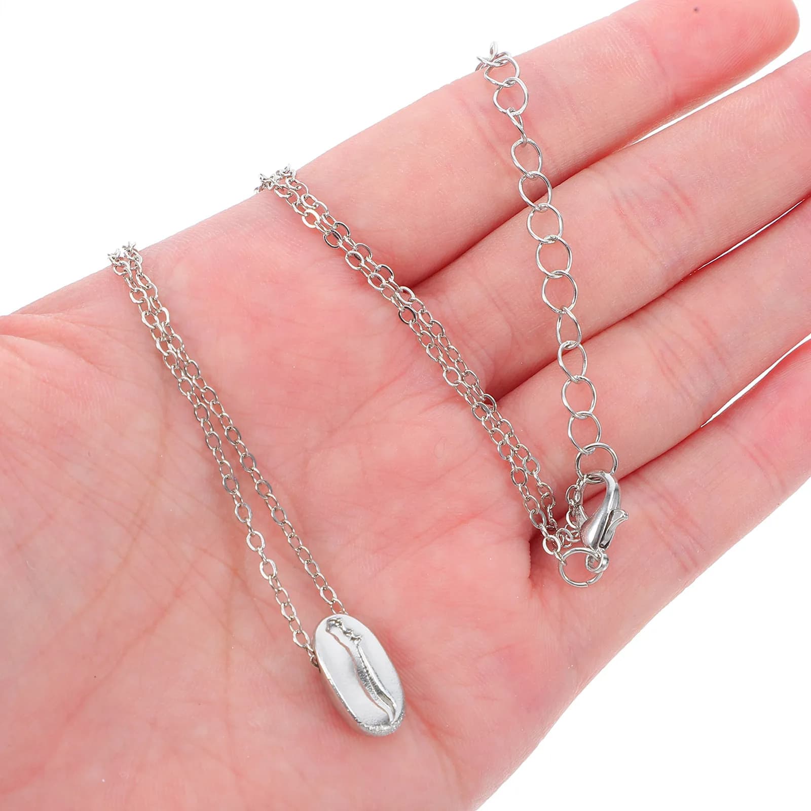 Coffee Bean Necklace Charm Charms Hanging Jewelry Necklaced Pendant Mini Pendants Metal