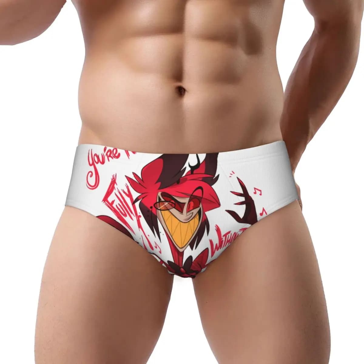 Slip personalizzati per hotel di animazione anime Hazbins Intimo da uomo Mutande elastiche comode